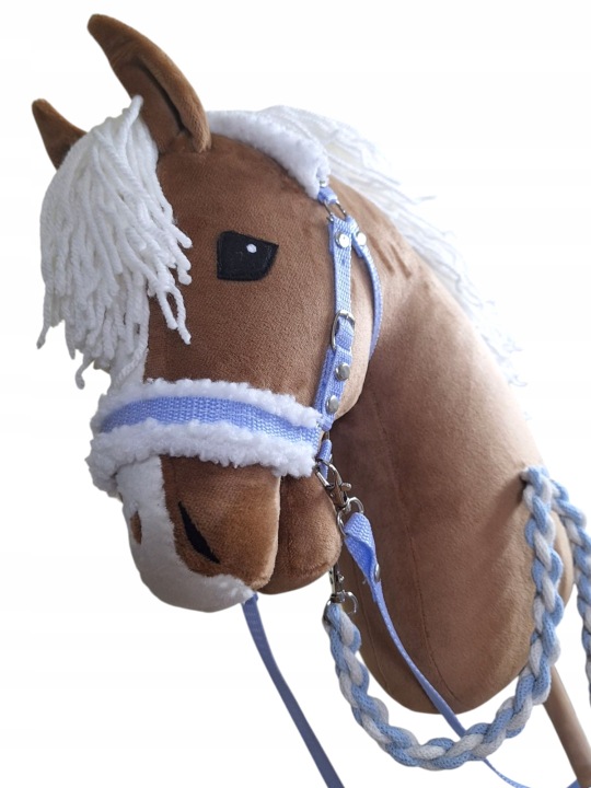 (Поводи,недоуздок для Hobby horse a5 ,чумбур, колір синій
