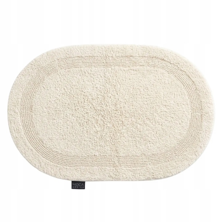Koupelnová předložka Mocadesign 70x130 elips ecru