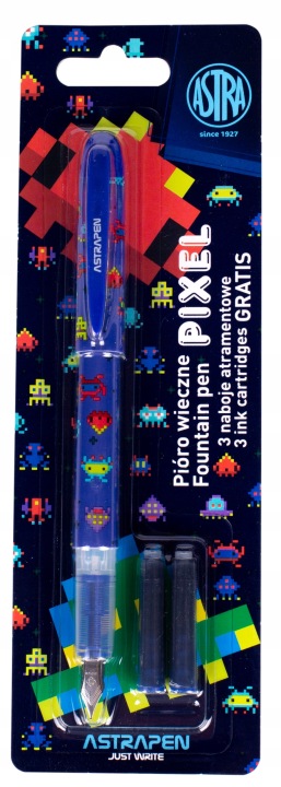 Перова ручка перо ASTRA PIXEL + 3 патрони