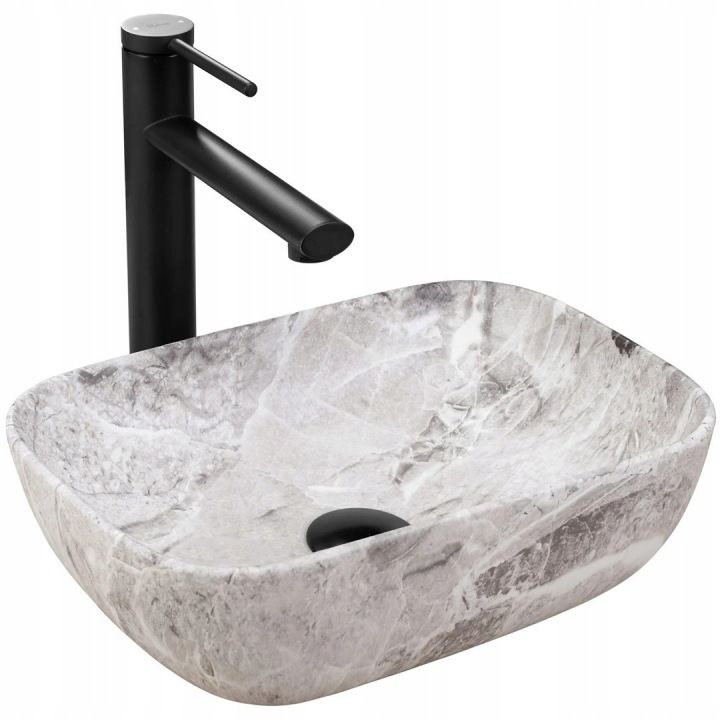 Umyvadlo Belinda Mini Stone Matt Na Desku
