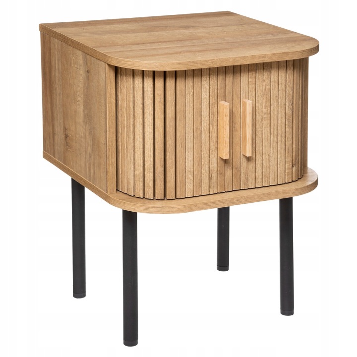 Noční stolek Colva 2-dveřový moderní Mdf do ložnice, módní a stylový