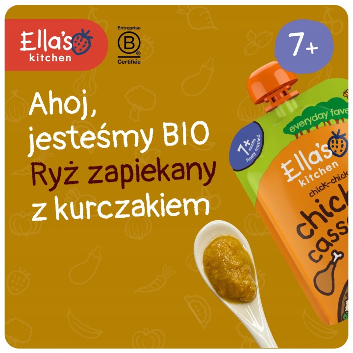 ELLA'S KITCHEN біо обід рис запечений з курчам від 7 місяців 130 г 2 шт. — фото 7