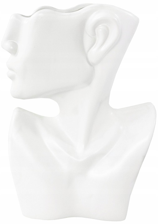 Obal Flakon Váza Obličej Hlava Květináč 2048 Bílý