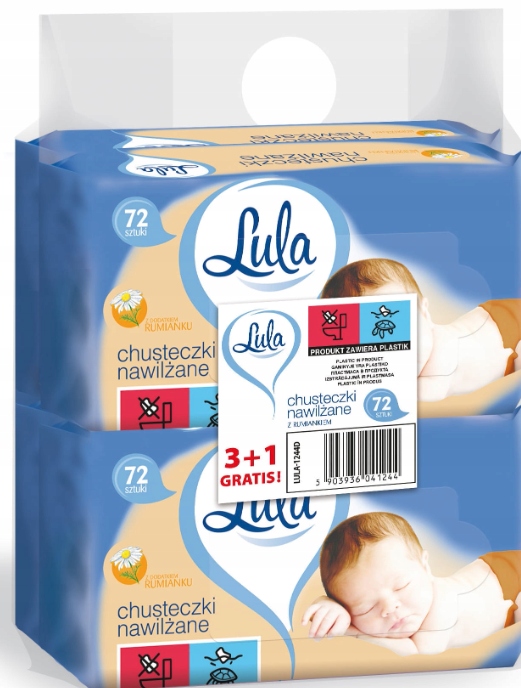 Серветки вологі LULA [4x72] Ромашка — фото 2