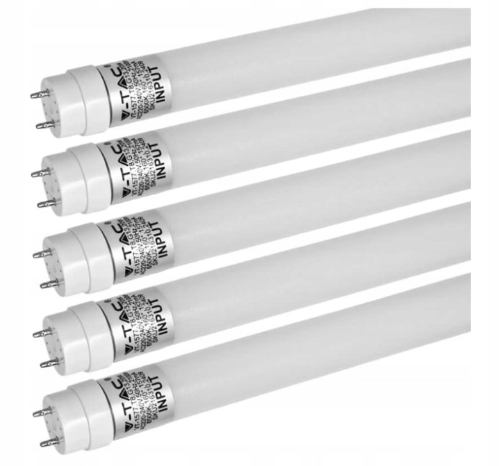 Sada 5 Led zářivek T8 120 cm G13 18W 6500K