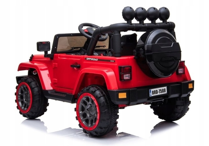 Авто на акумуляторі Jeep BRD-7588 4x4 LED MP3 Пульт Червоний 12 В — фото 4