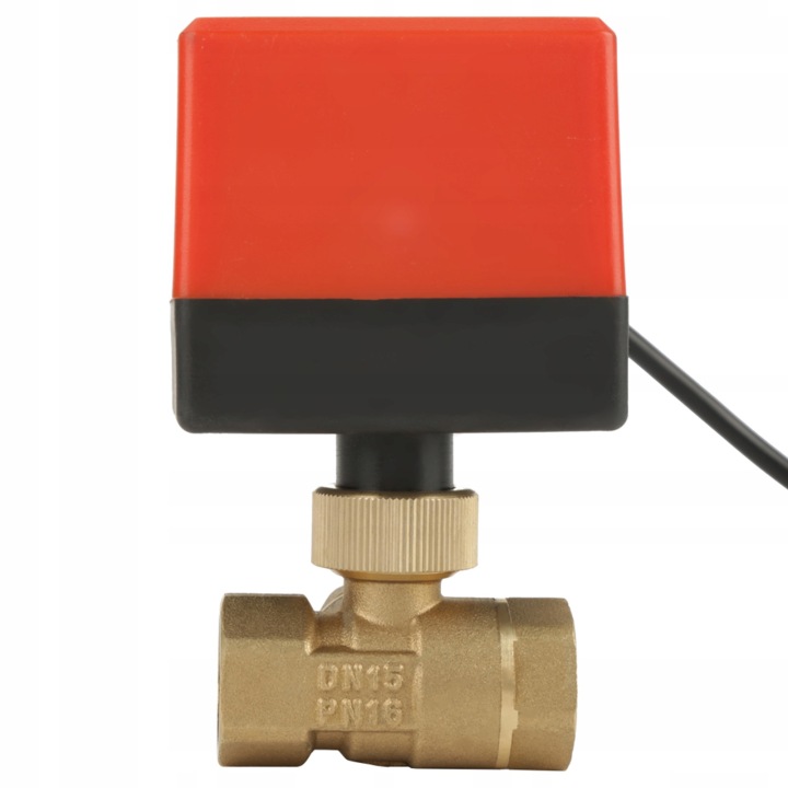 Elektroventil automatický s pohonem 1/2" kuličkový 220 V DN15