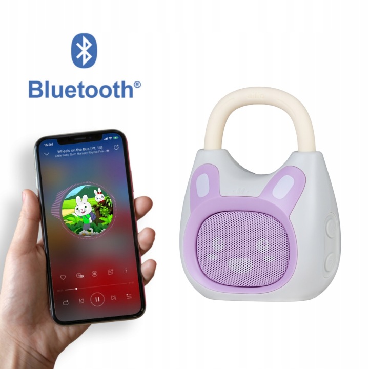 ALILO POCKET BUNNY K1 плеєр MP3 з BLUETOOTH фіолетовий польсько-англійський — фото 4