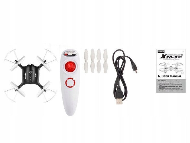 Дрон SYMA X20-S Трюки 3D Гіроскоп Діоди LED - Керований рухом пульта — фото 2
