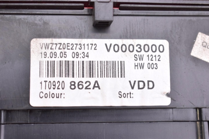 EU 1T0920862A VW TOURAN 1 AND 1.9 TDI 105 KM 03-06 9