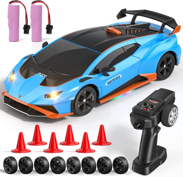 Автомобіль RC дистанційно керований жестами дрифт з 500MAHBATERIA синій — фото 7