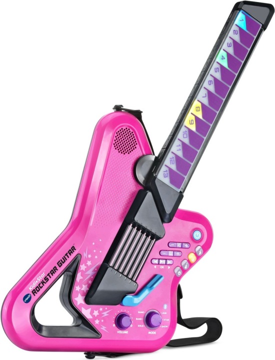 VTECH Kidi Star Rockstar Гітара електрична рожева (Англійська Версія — фото 3