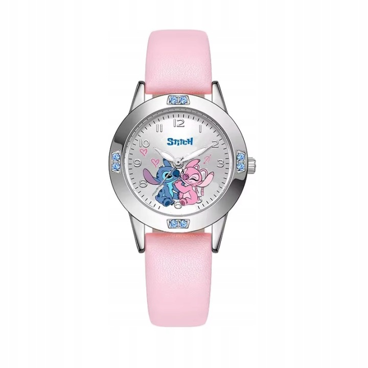 Годинник Stich Lilo і STITCH для дітей Стрілочний зі стразами