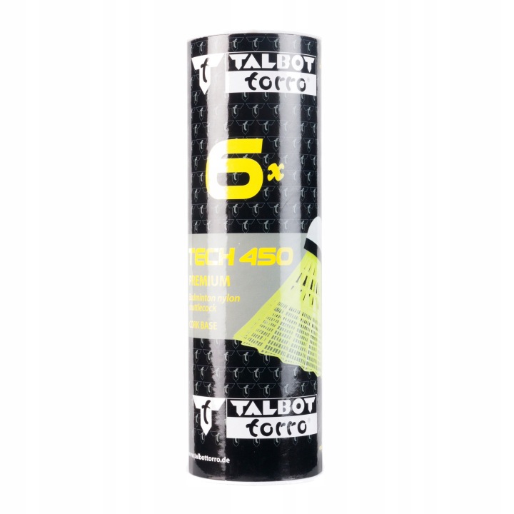 Воланчики для бадмінтону TALBOT TORRO Tech 450 Medium 6 шт. - жовті