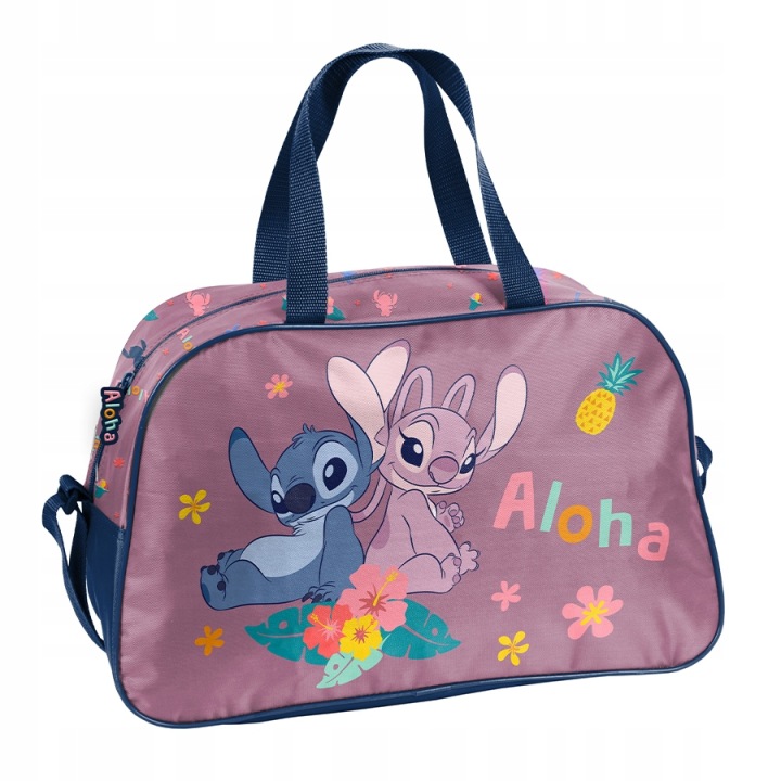 Сумка спортивна для дітей дівчинки для басейну дорожня Stitch Stich рожевий