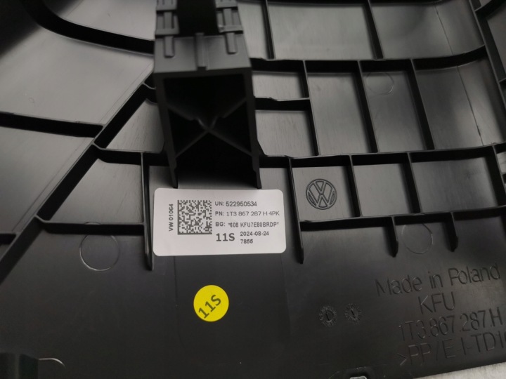 VW ID oldalsó burkolat. Buzz 1T3867287H Új eredeti 8