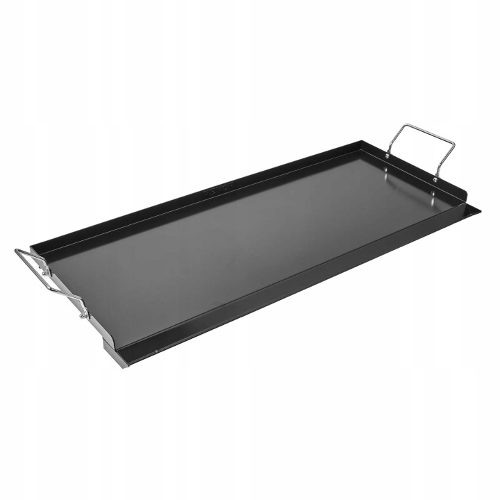 Ocelová grilovací deska 812 x 310 mm univerzální s držákem pro Bbq a kempování