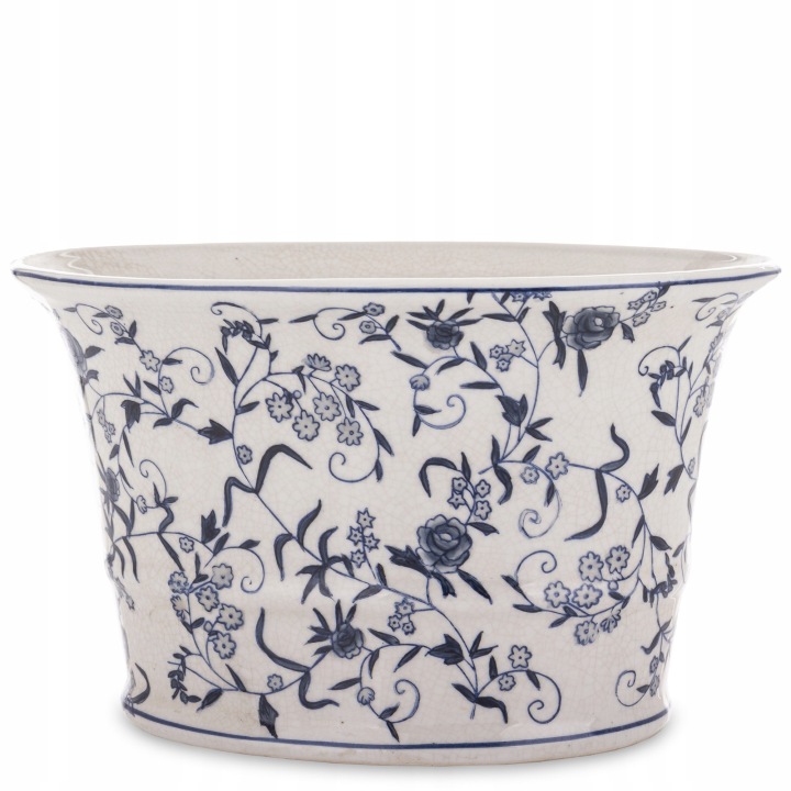 Obal z porcelánu, bílý, modrý
