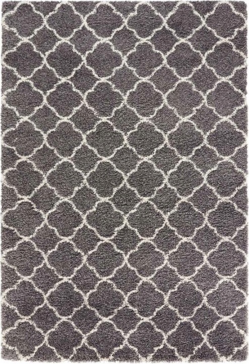 Koberec marocký jetel Shaggy grafit 80x150 cm