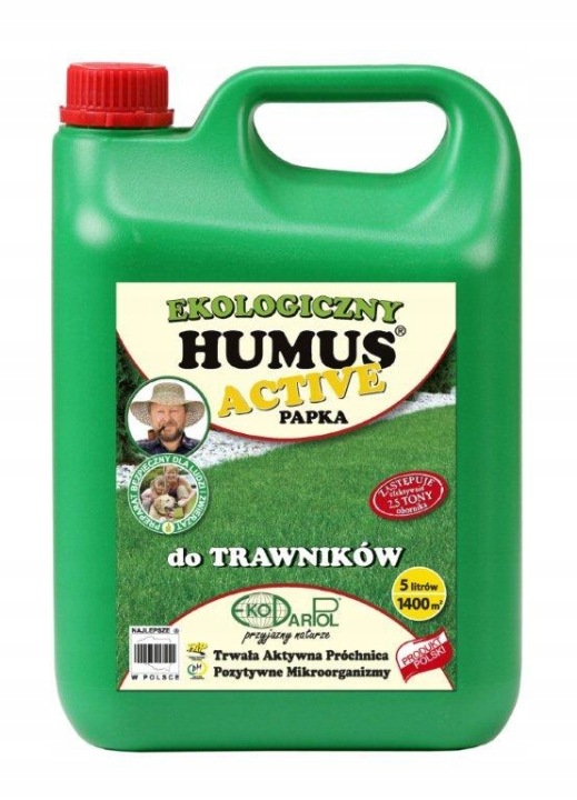 Přírodní hnojivo EkoDarPol tekutý přípravek Humus Active Papka na trávníky 5,0 L