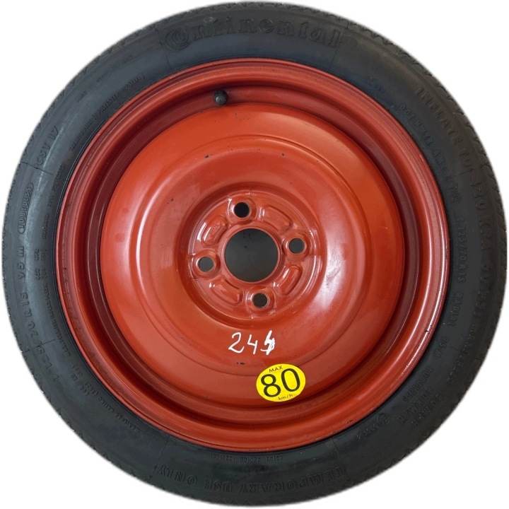 CUSCINETTO TENDICINGHIA ruota di scorta Suzuki Swift Volkswagen UP Skoda Citigo 125/70/R15 4x100 ET4