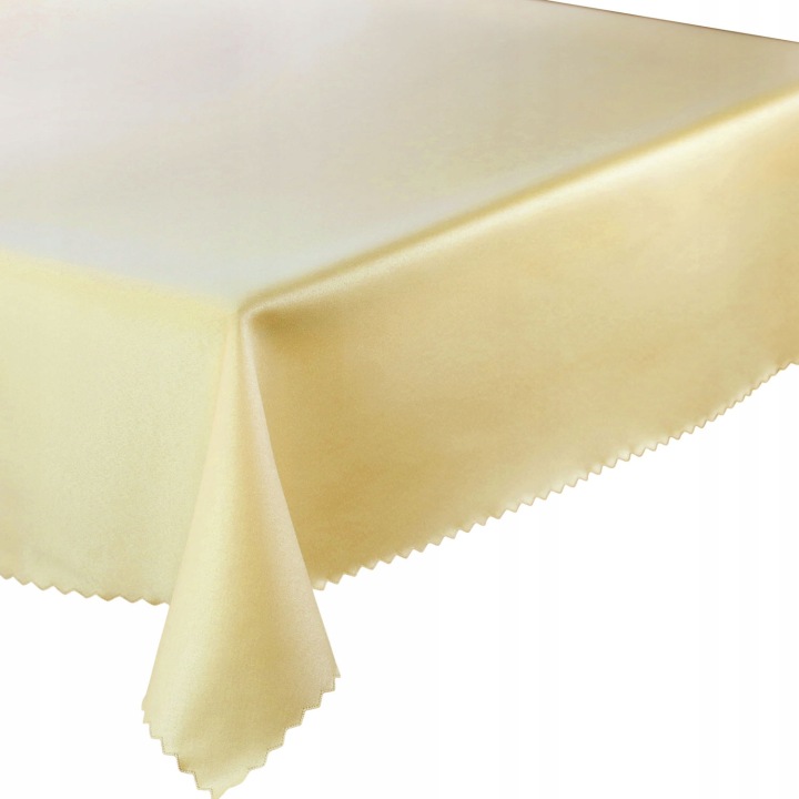 Ubrus odolný proti skvrnám na stůl Hladký Gn Světle žlutý 130 x 200 cm