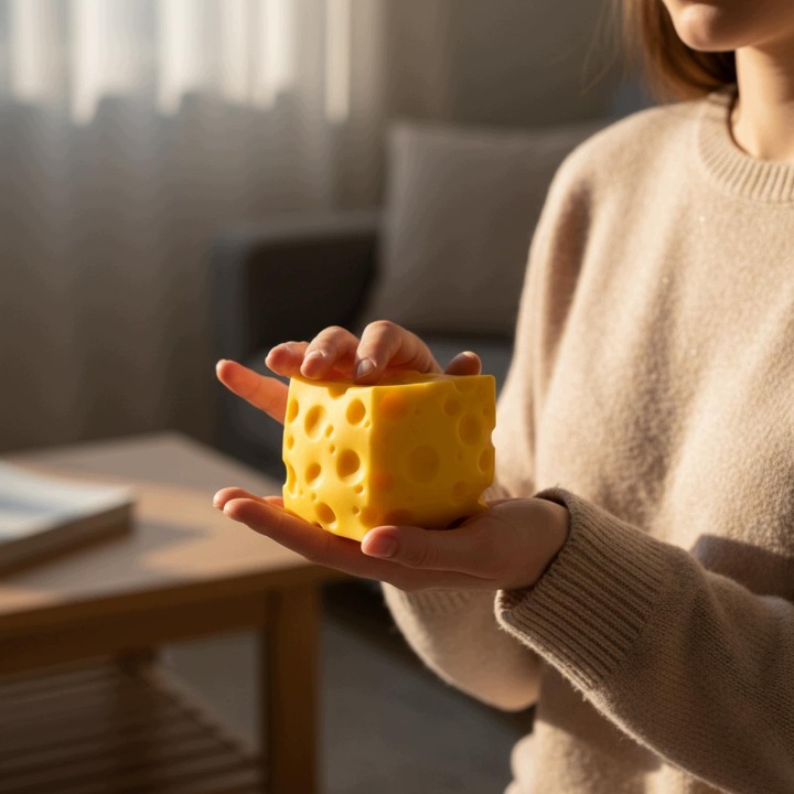 Squeezy Cheese Block Фіджет-іграшка Іграшка сенсорна Перцептивний сир Prop для