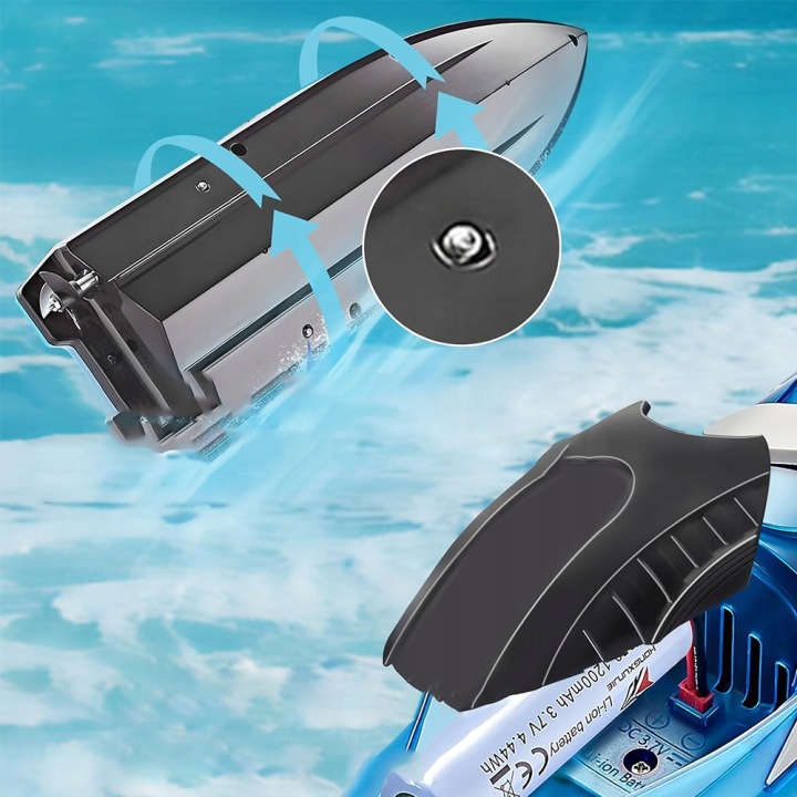 Швидкий човник RC 15 км/год дистанційне керування для гри на ставку і озері — фото 7