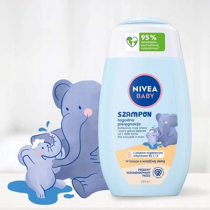 NIVEA BABY Шампунь для волосся для дітей лагідна догляд 200 мл — фото 3