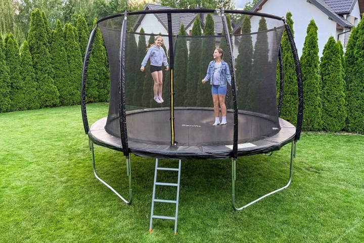 Батут садовий FIGS V2 з сіткою внутрішньою 366 см 12FT /SONIFIT — фото 5