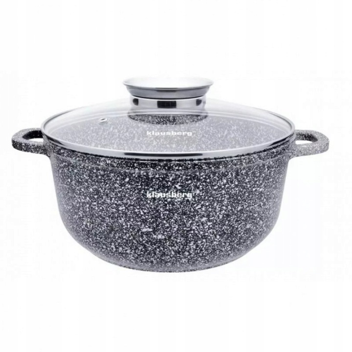 Klausberg Hrnec 22 CM 3 3 L Mramorový Do Kuchyně Indukce Plyn Trvanlivý