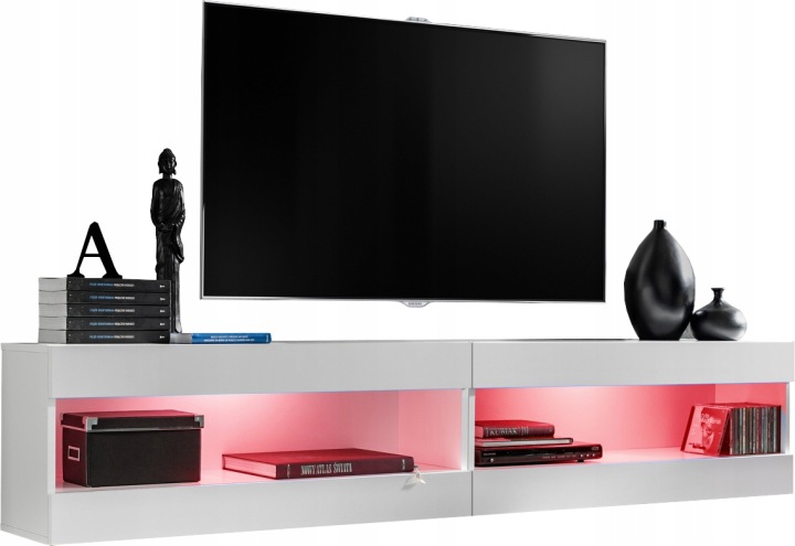 Sada nábytku Rtv Tivoli SET4 Bílá/Bílá, Rgb Led