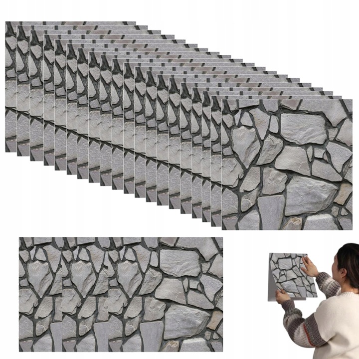 Panelové Nástěnné Panely 3D Samolepící Kámen Cihla Tapeta Zeď Imitace 30 cm