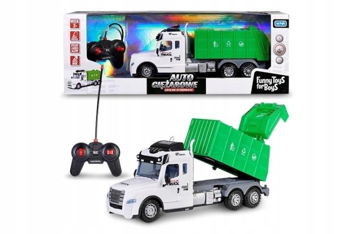 Сміттєвоз дистанційно керована RC 35 см Funny ToyS для хлопчиків від 3 років — фото 2