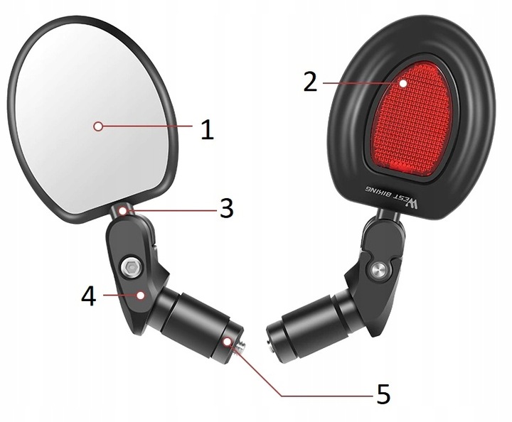 Handlebar Bike Mirror зеркало