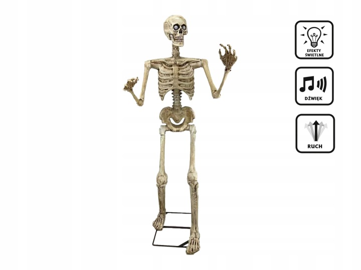Dekorace Kostra Kostlivec 150 cm Halloween