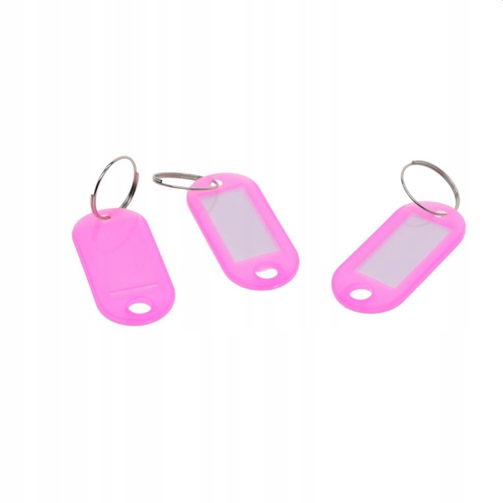 Pack 50 KEY Бирки Асорті Колір Rings Бирки Card Fob Label рожевий — фото 4