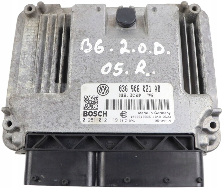 VW PASSAT B6 Computer Bedienteil DES MOTORS 2.0D 03G906021AB 0281012119