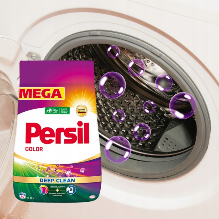 PERSIL колір порошок для прання кольорів 4,4 кг 80 прань DEEP CLEAN мега PACK — фото 10