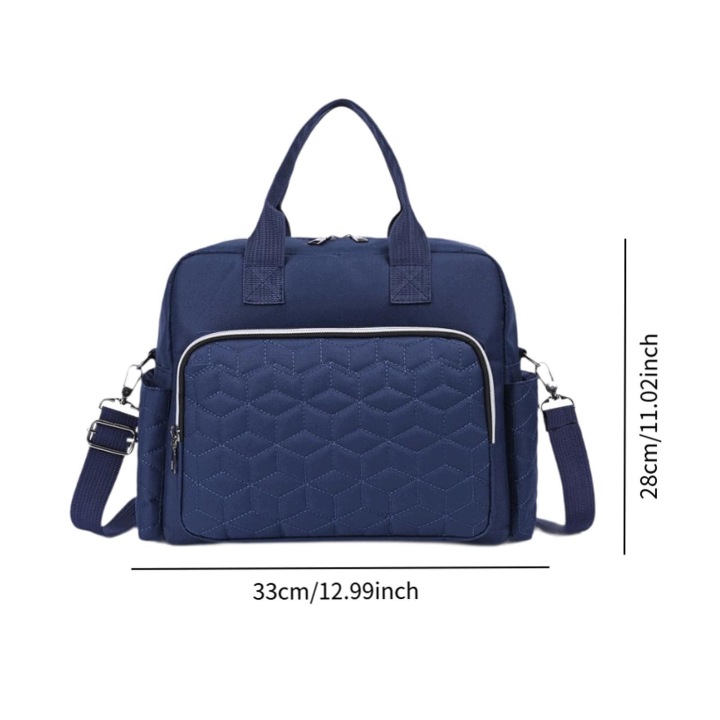Сумка для підгузків Tote Baby Essentials Storage Portable Fashionable Dry темно-синій — фото 3