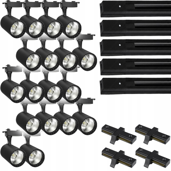 18 X Halogenový Led Kolejnicový Reflektor, Kolejnicový Osvětlovací Systém