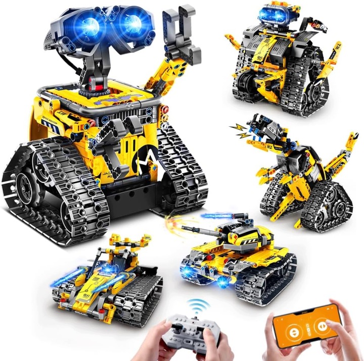 Robot Budowlany 4 в 1 Конструктор технічний RC Додаток Подарунок Для Дитини Подарунок