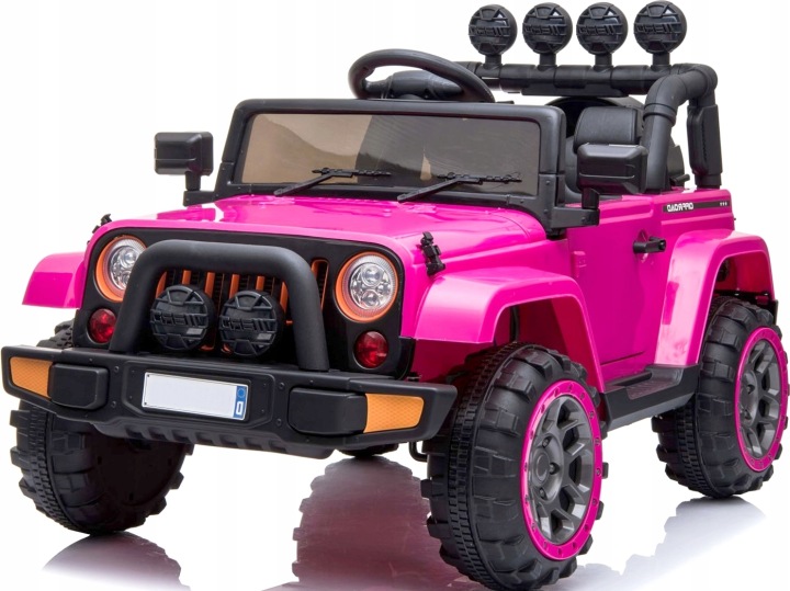 JEEP авто на акумуляторі 12 В 4 двигуни 45 Вт пульт рожевий