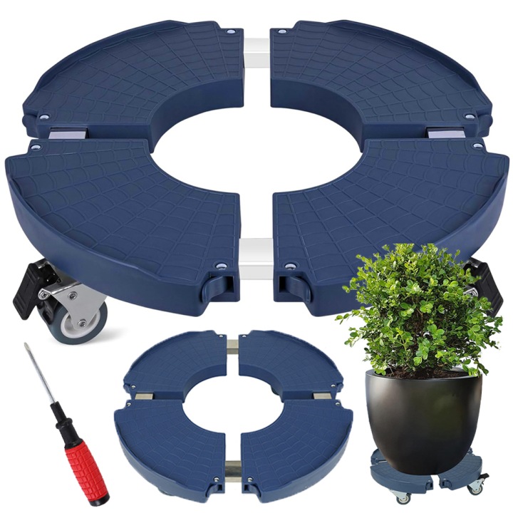 Podstavec Pod Květináče Na Kolečkách 40-54 CM, Nastavitelný, 150 Kg, Všestranný
