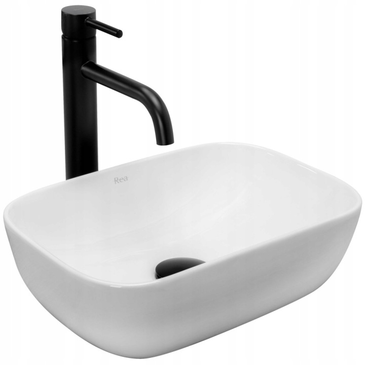 Umyvadlo na desku Belinda mini 37x25,5 bílá (REA-U5667) /po/