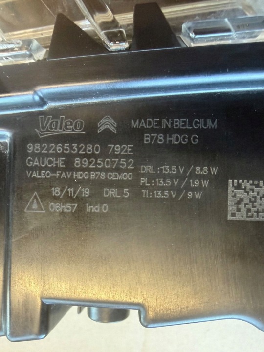 Päevatuled Ees vasakul Citroen C4 SpaceTourer B78HDGG 11