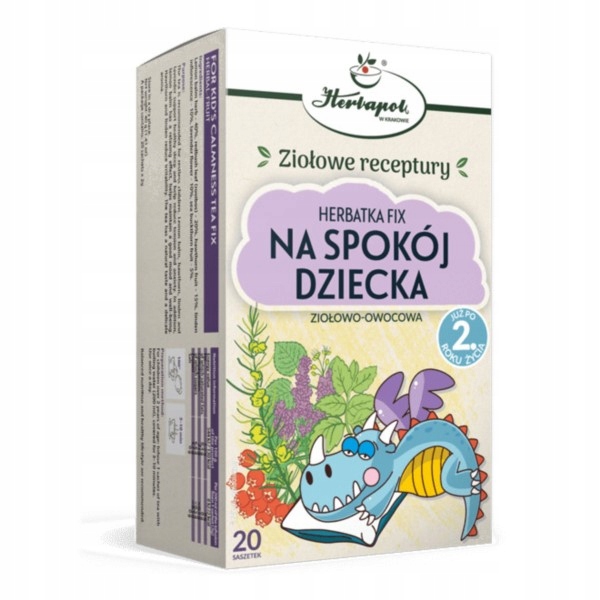 Herbapol Ziołowo-Owocowa Чай FIX На Спокій Дитини 20 пакетиків — фото 2