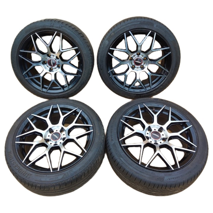 felge aluminijske gume RACER COBRA BLACK MACHINED MINI COOPER F56 17 CALI