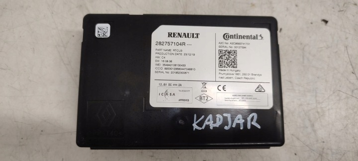 Module Navigation Unité de contrôle Renault Kadjar