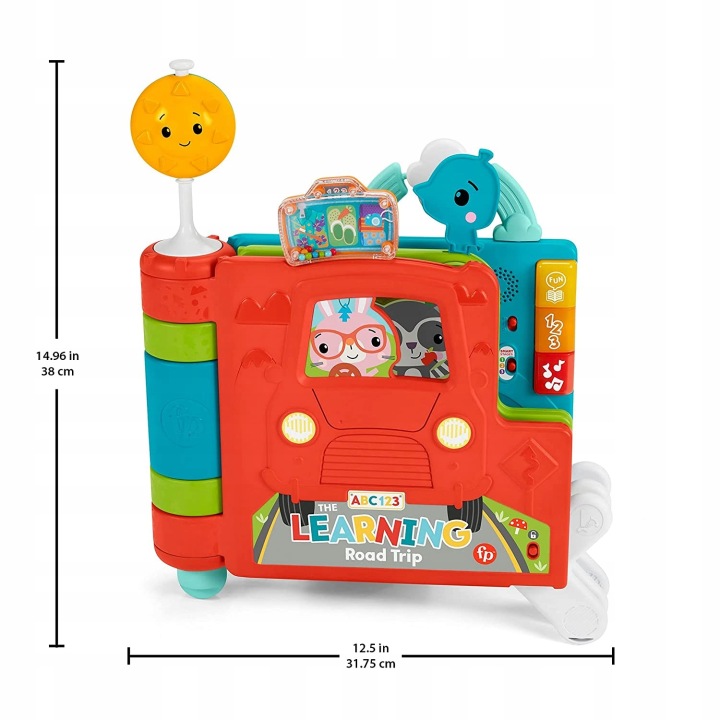 Fisher Price Гігакнига Розвивальна 2 в 1 Інтерактивна Польською HCL06 — фото 4